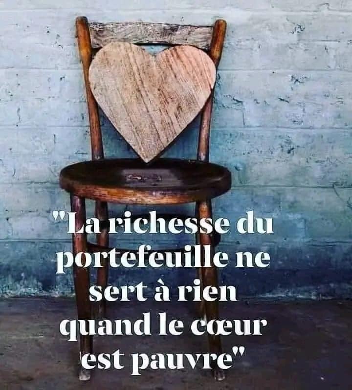 La richesse d’un portefeuille ne sert à rien quand le cœur est&nbsp;pauvre